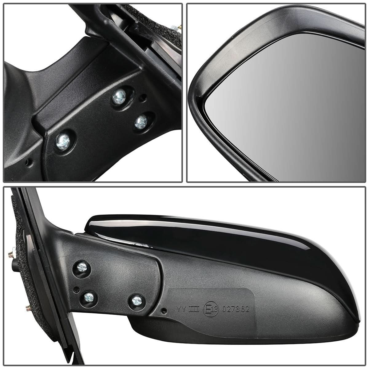 06-11 Toyota Yaris Hatchback OEM Style Manual Side Mirror - Black