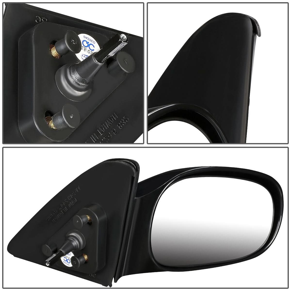 1998-2002 Toyota Corolla OE Style Manual Side Mirror - Paintable