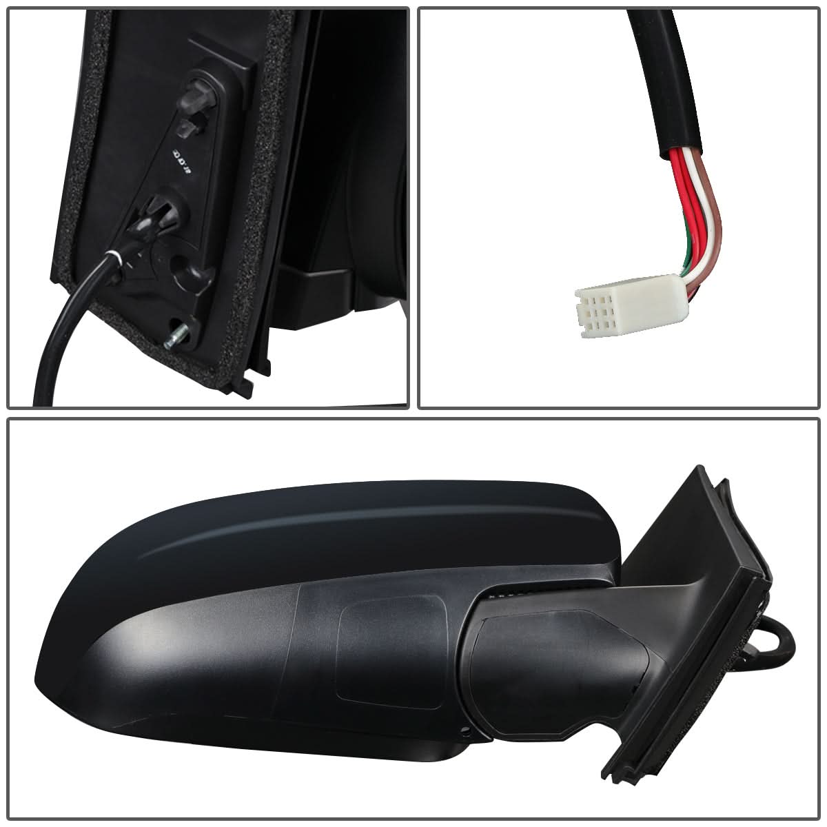 11-17 Toyota Sienna OEM Powered Heated Folding Mirror Right Black