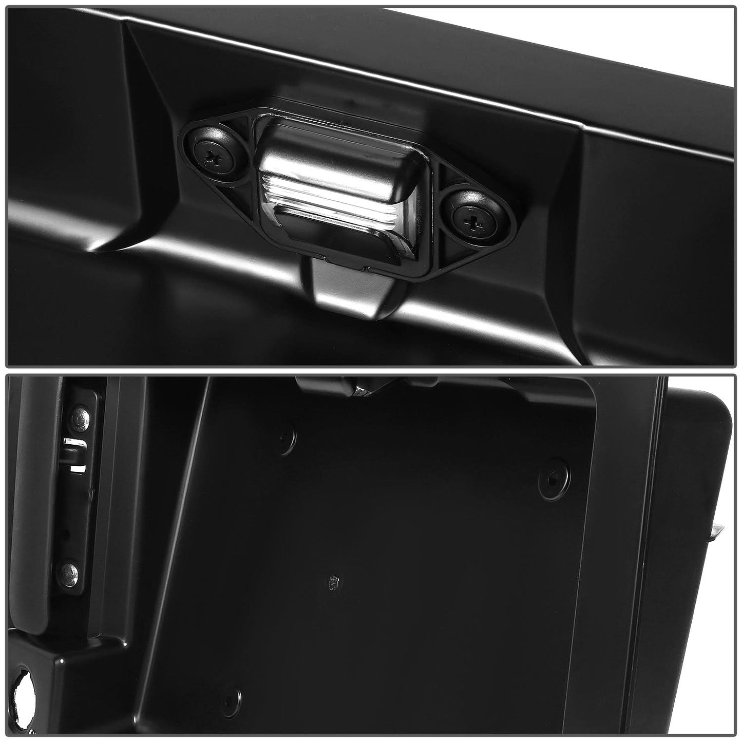 1992-2008 Ford E-Series Door Handle Covers - Smooth Black ABS