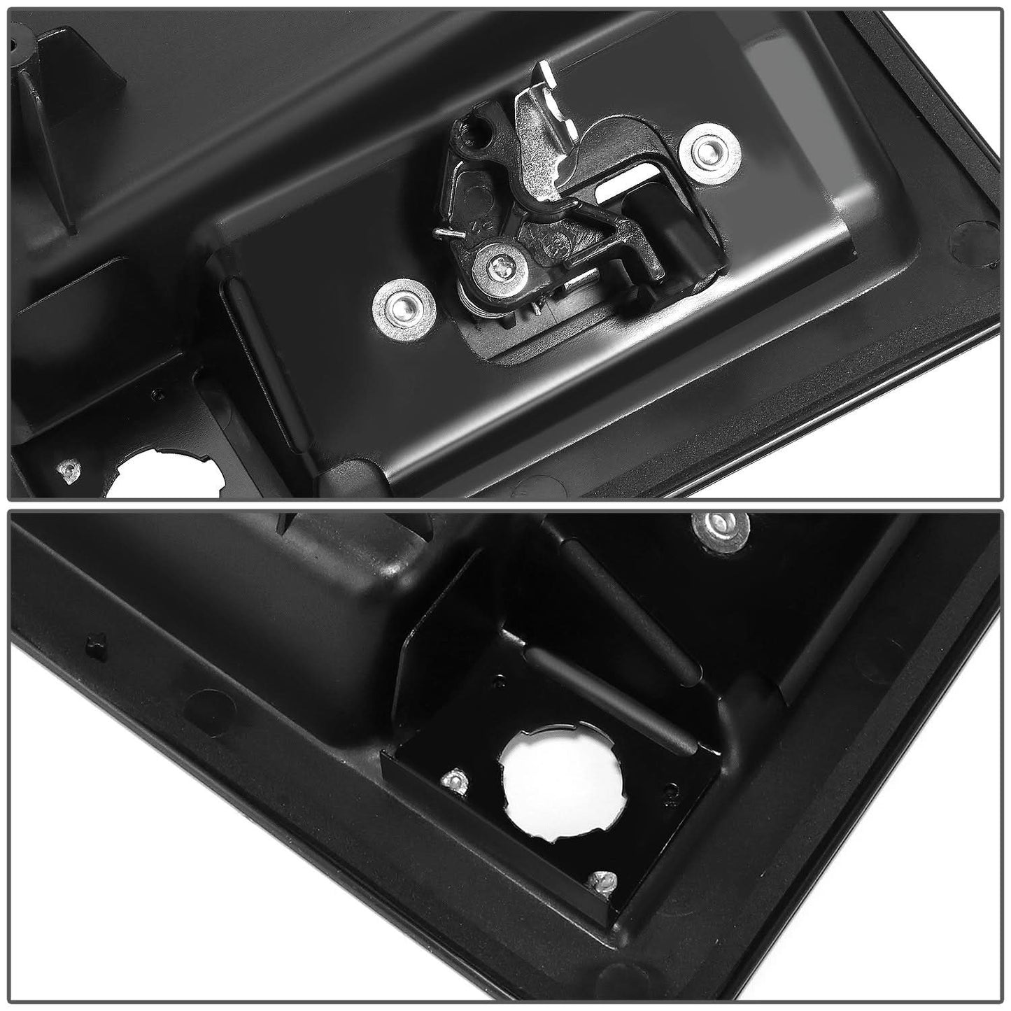 1992-2008 Ford E-Series Door Handle Covers - Smooth Black ABS