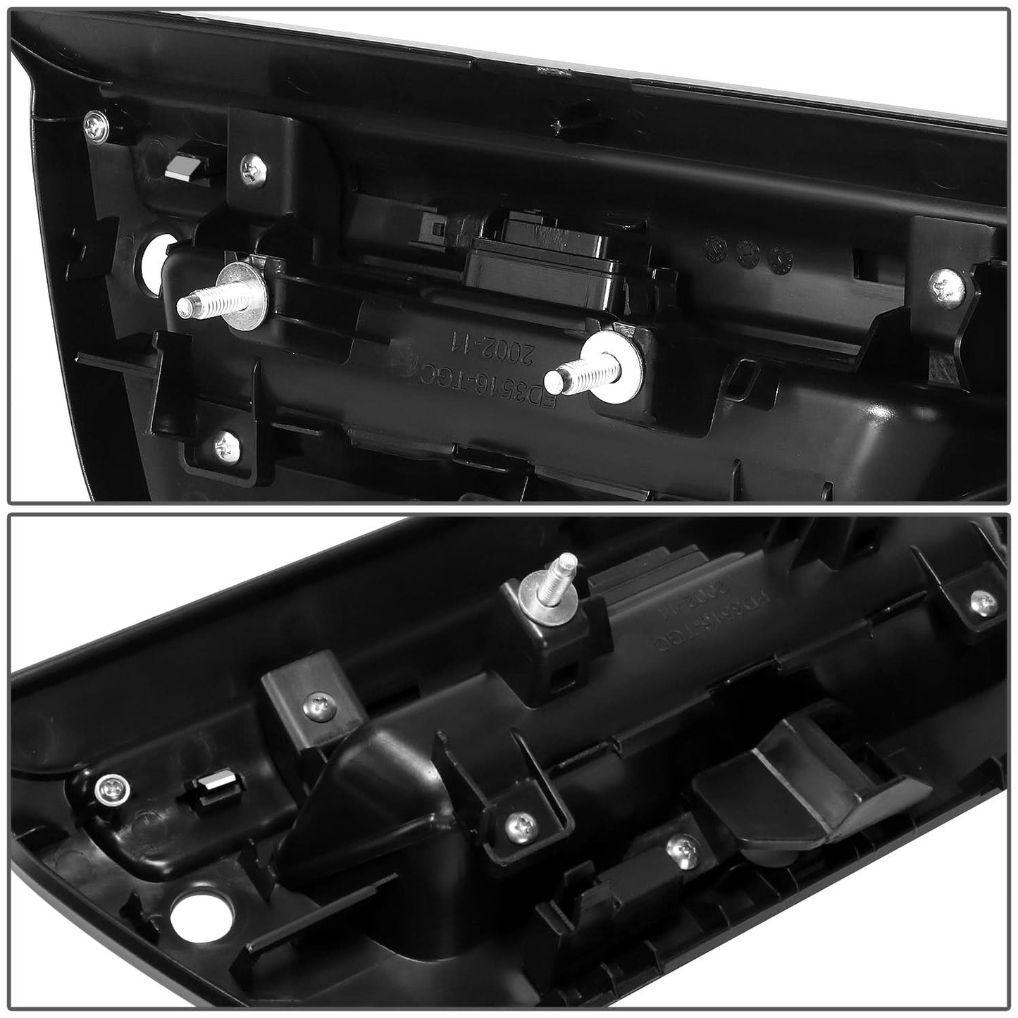 2015-2020 Ford F-150 Door Handle Covers Smooth Black Chrome ABS