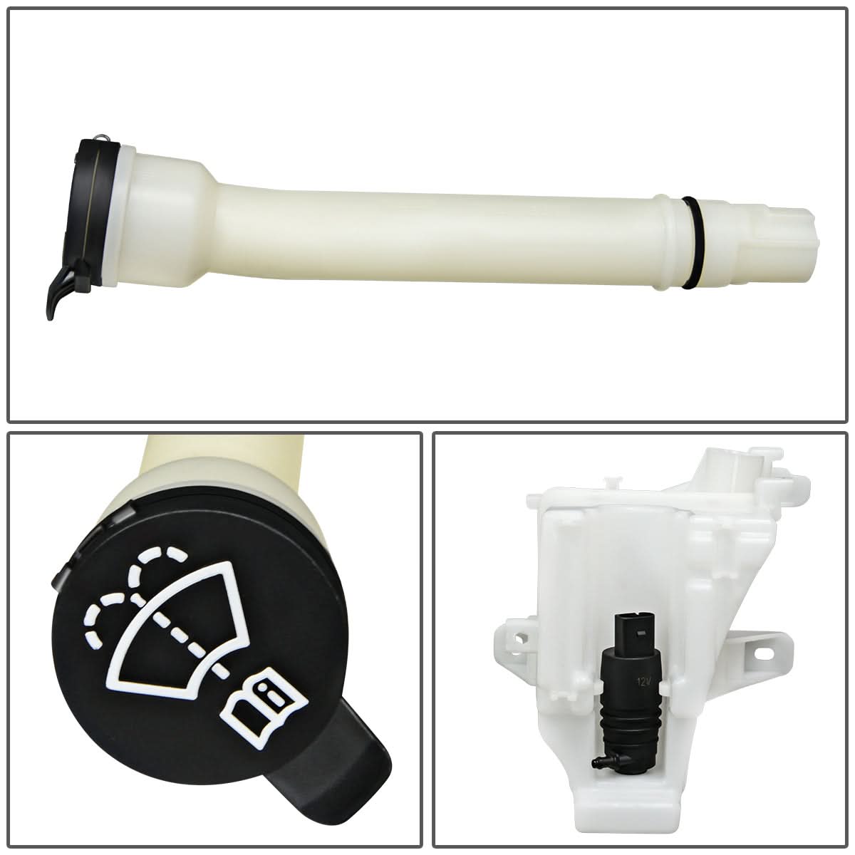 2012-2016 Chevrolet Sonic Windshield Washer Pump - White