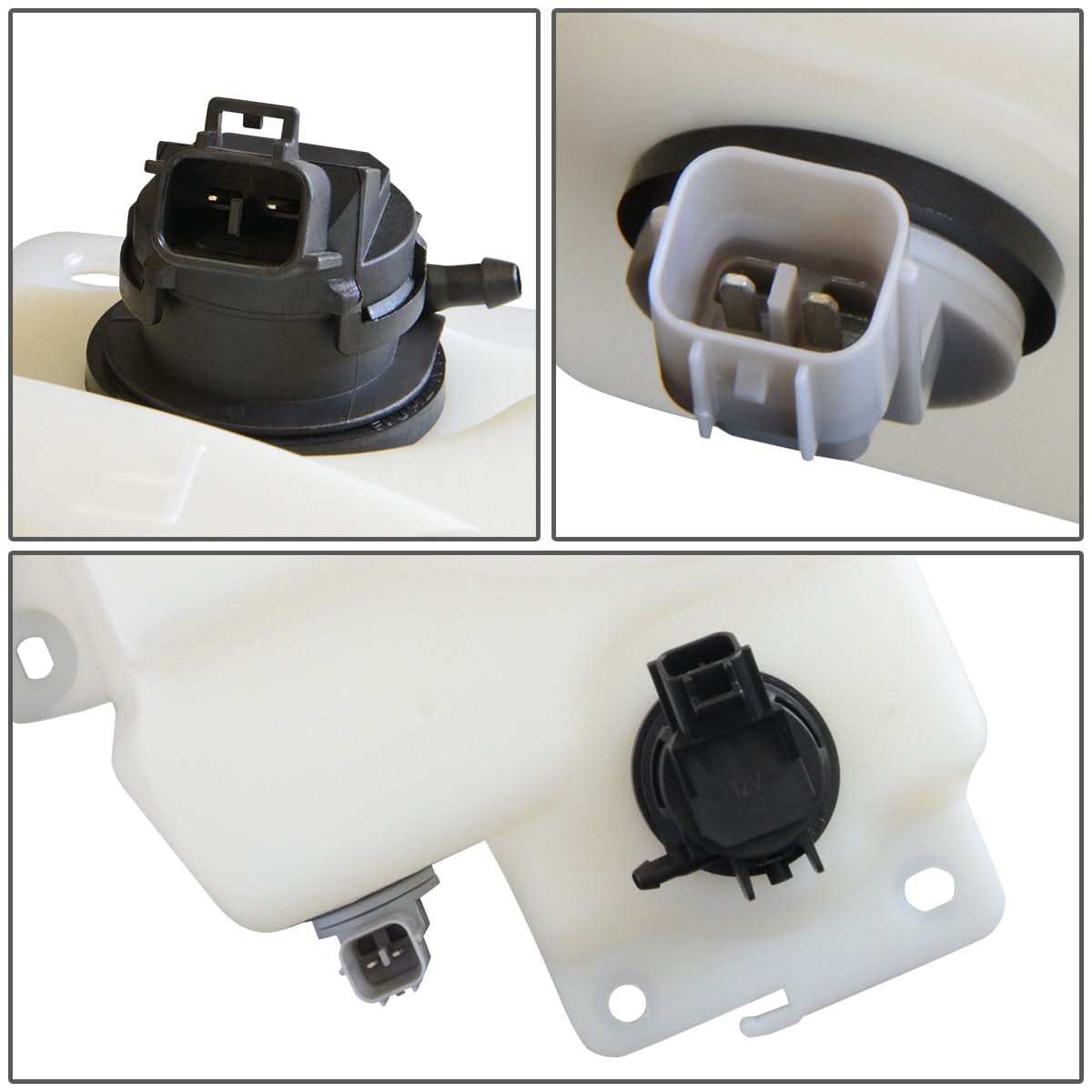 2005-2008 Mazda 6 Windshield Washer Pump - Sedan Non-Turbo White