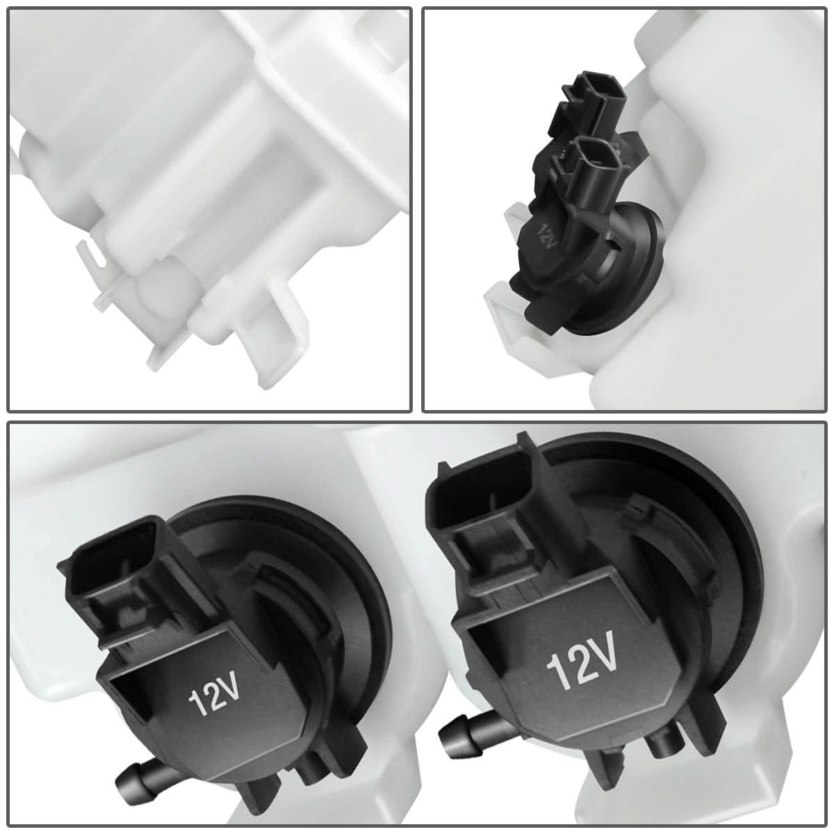 2012-2015 Toyota Prius Windshield Washer Pump Dual Pump White