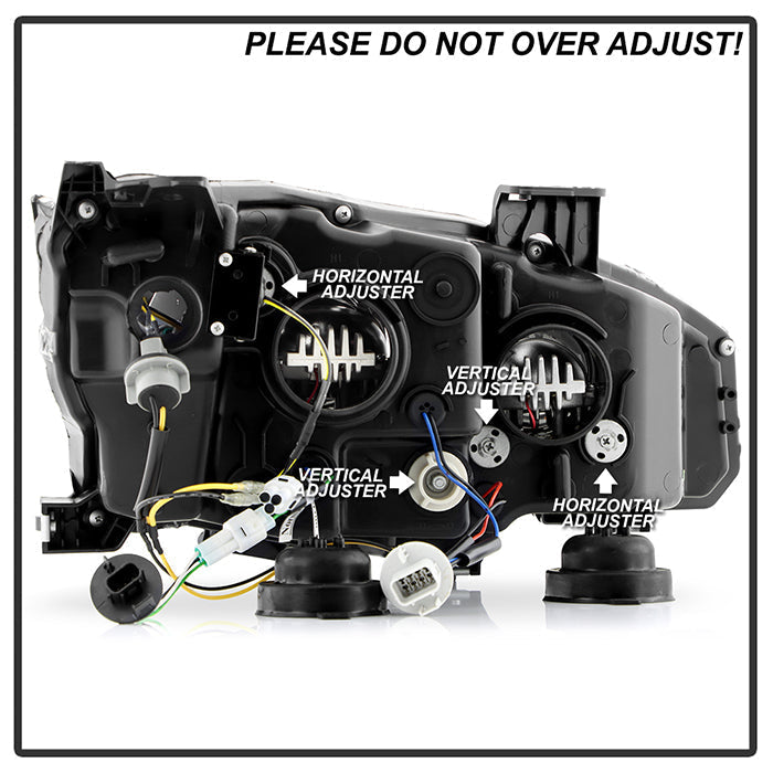 SPYDER Honda Civic 16-20 LED Model High-Power LED Module Headlights - Black (PRO-YD-HC16LEDAP-SEQGR-BK) 5088932