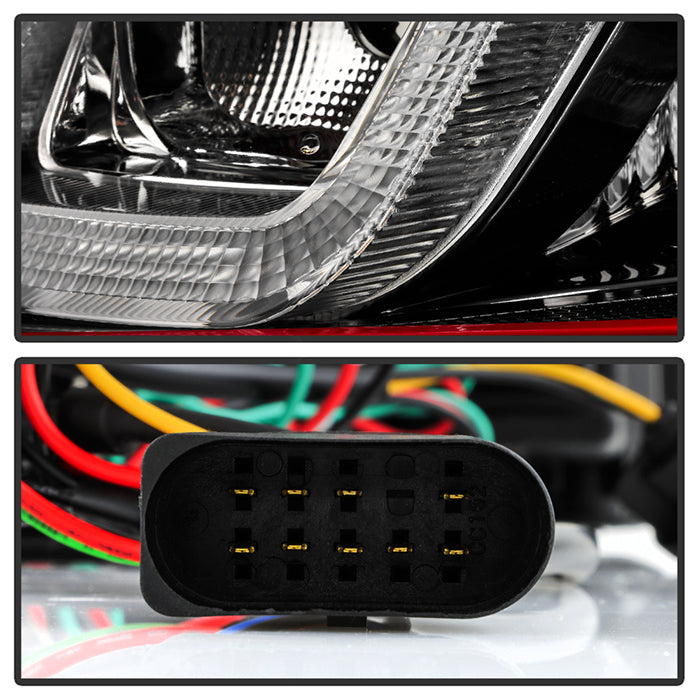 Spyder Volkswagen Golf / GTI 10-13 Version 3 Projector Headlights - Black PRO-YD-VG10V3R-DRL-BK 5082046