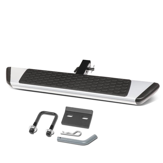 6 Inch Aluminum Hitch Step - Silver