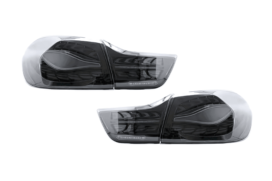 BMW F32 F36 F82 F33 F83 4 Series - Double Dragon Scale Black LED Tail lights (2013 - 2018)