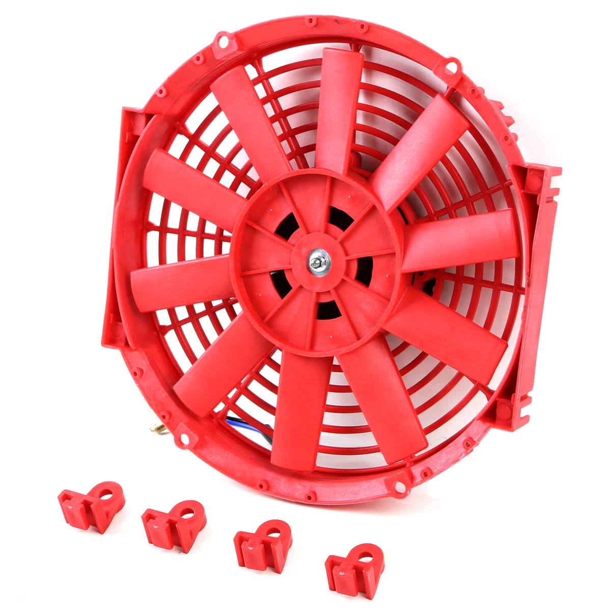 10 Inch Red Radiator Fan