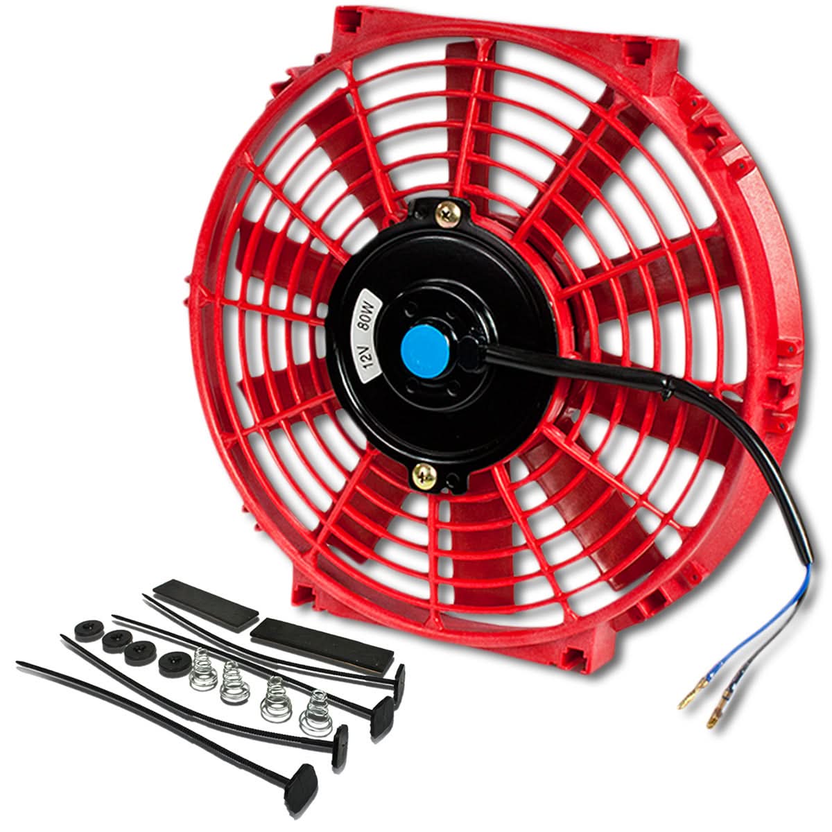 10 Inch Red Radiator Fan