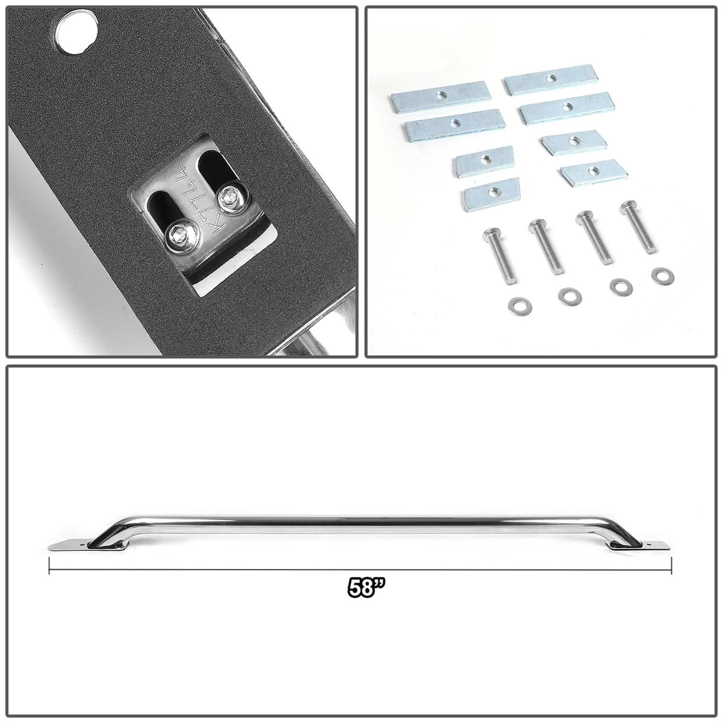 14-17 Chevrolet Silverado / GMC Sierra 5.5ft Bed Rails Chrome