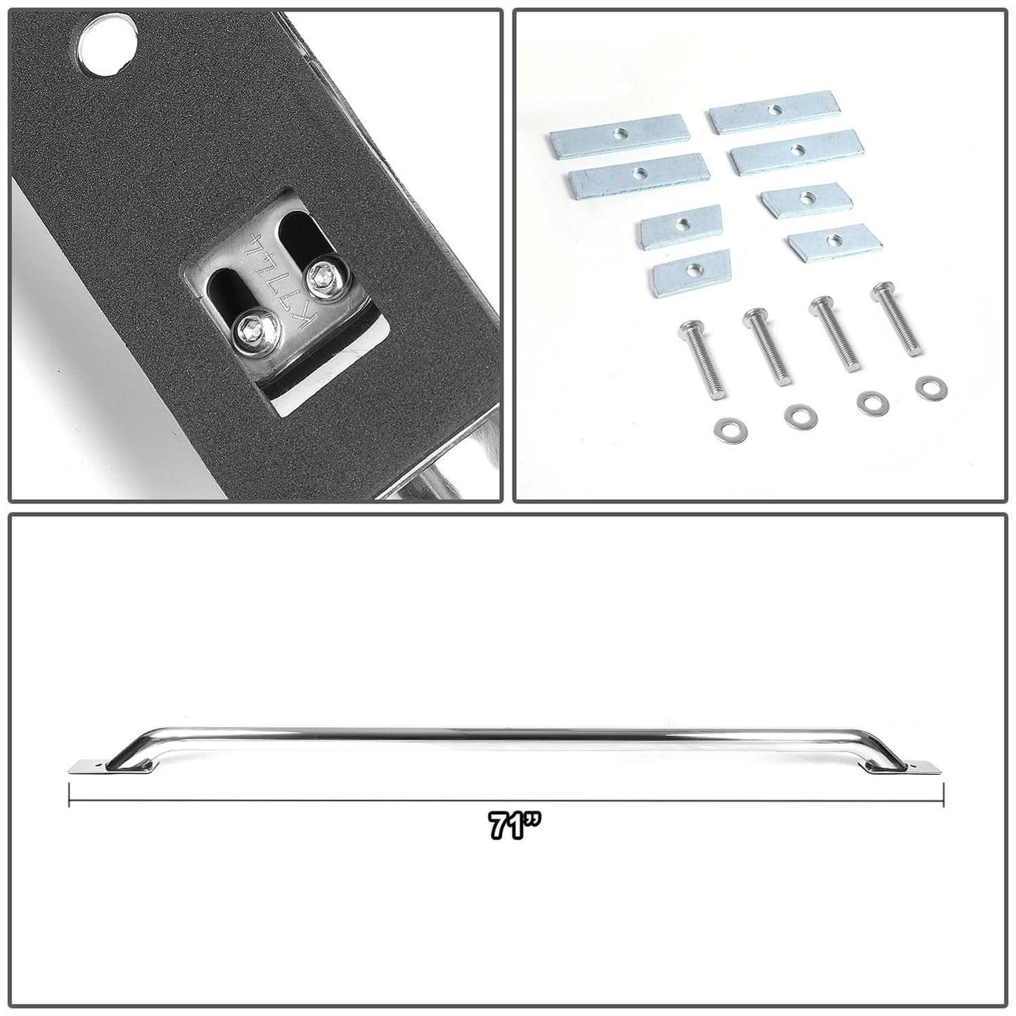 99-17 Chevy Silverado / GMC Sierra / Dodge Ram 6.5ft Bed Rails Chrome
