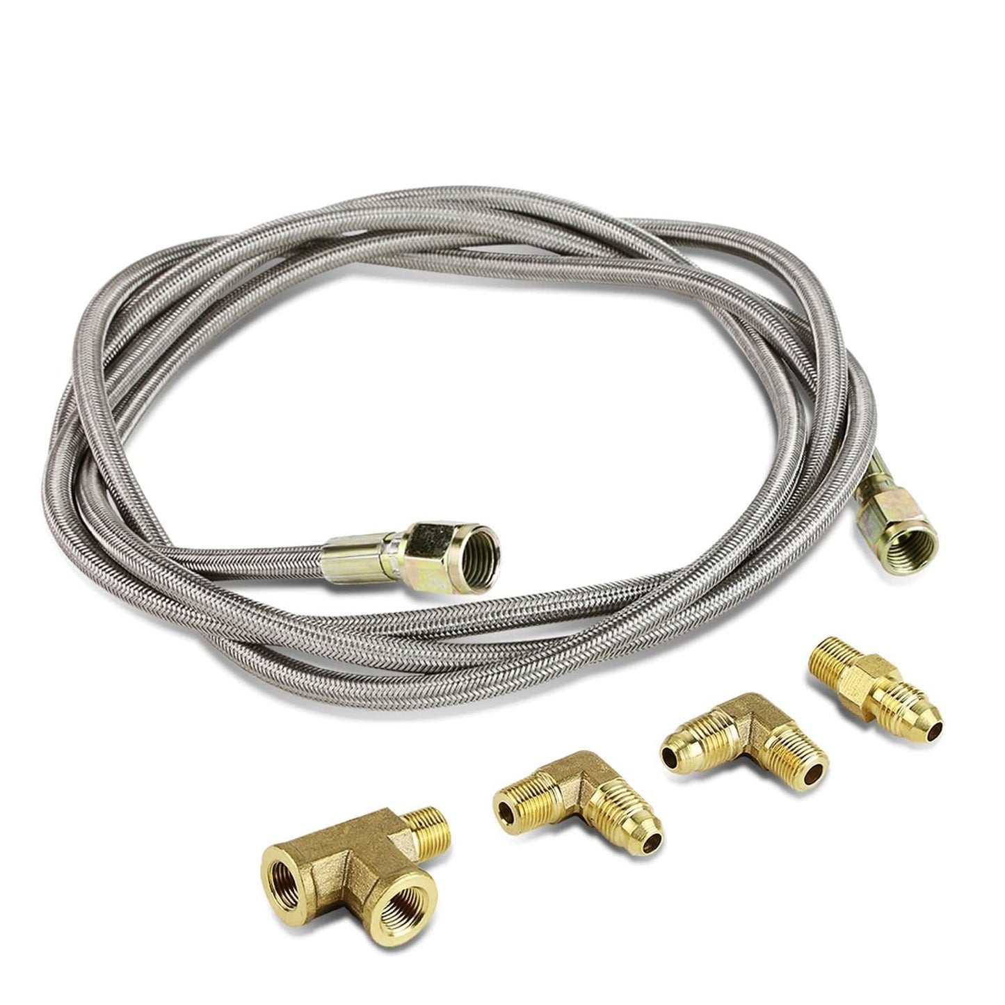 Oil Feed Line - Straight Ends - 4AN