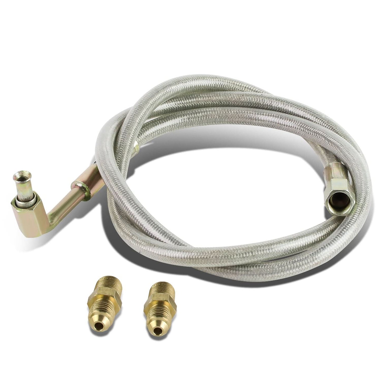 4AN Oil Feed Line - 90 Degree Fittings Both Ends