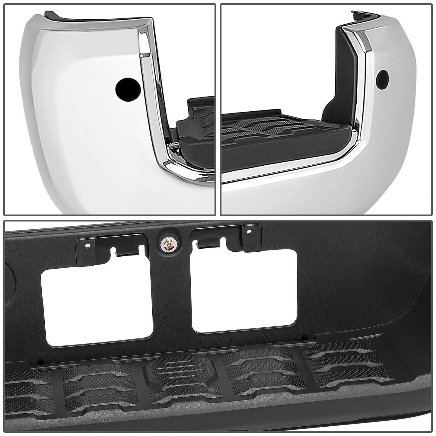 16-23 Toyota Tacoma Chrome Rear Bumper with Sensor Hole