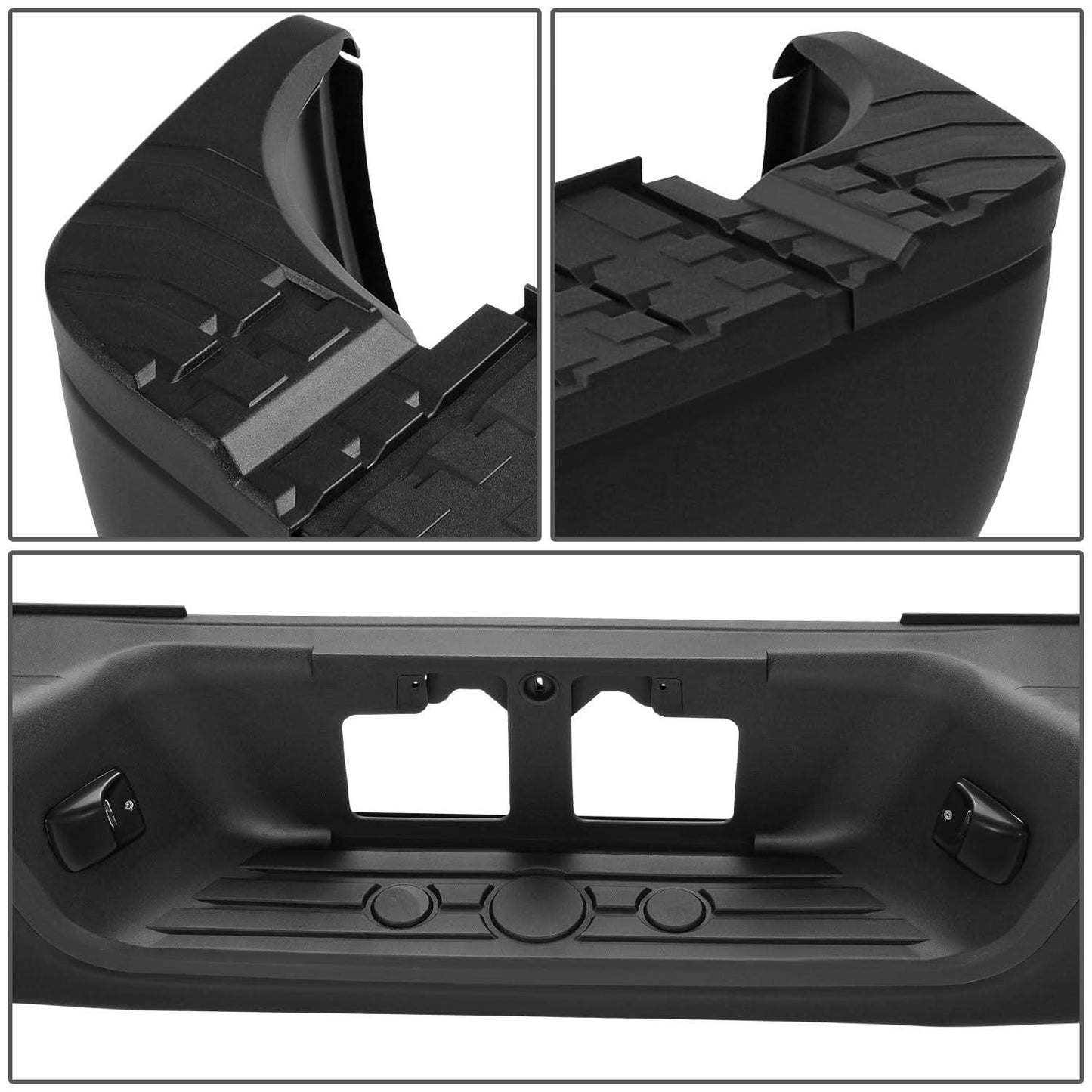 2007-2013 Toyota Tundra Rock Warrior Style Rear Bumper - Black