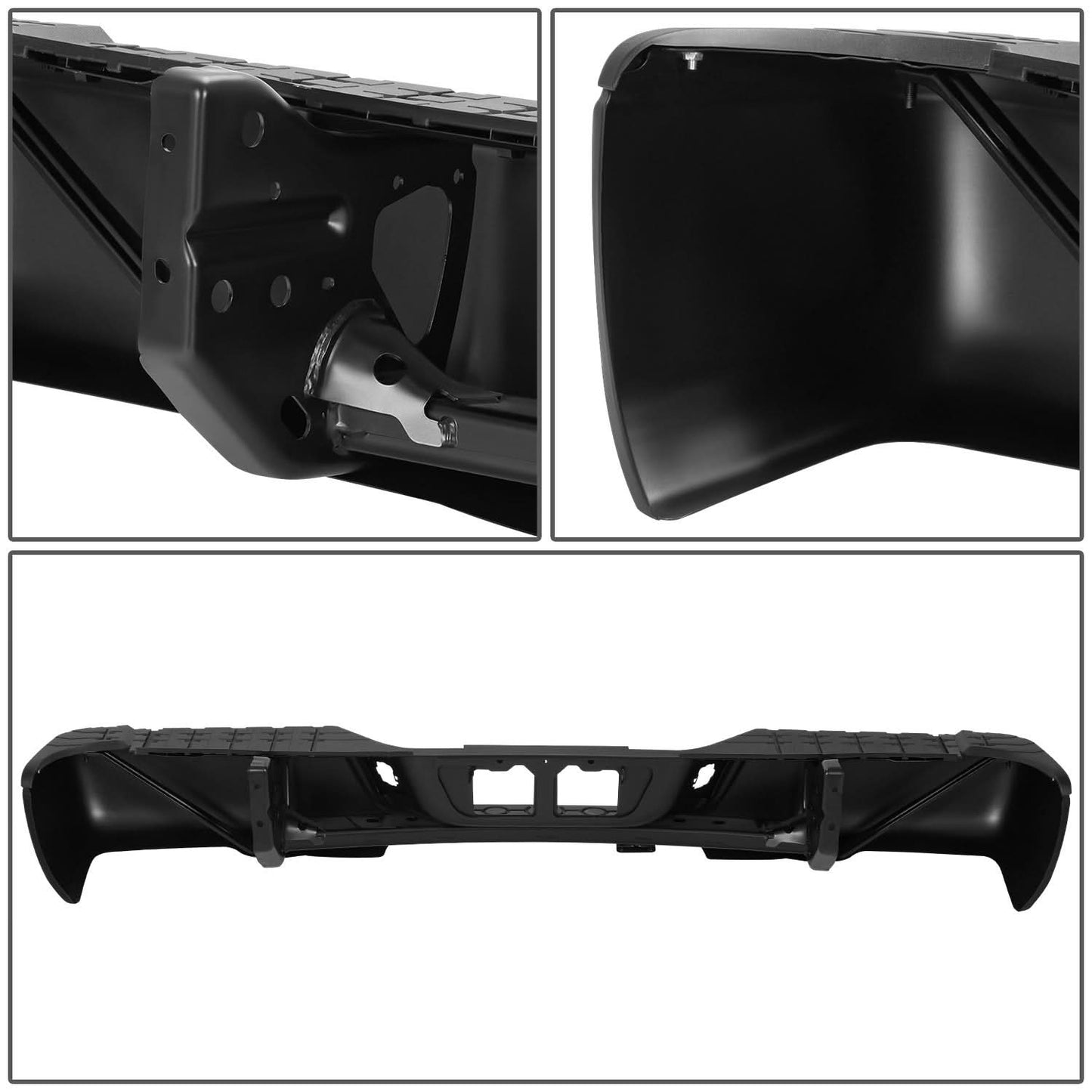 2007-2013 Toyota Tundra Rock Warrior Style Rear Bumper - Black
