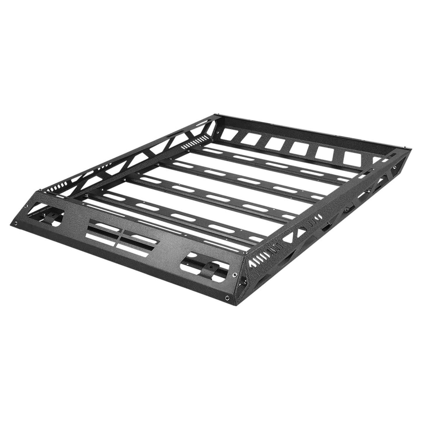 Universal 55x41 Roof Cargo Basket - Black Steel Construction