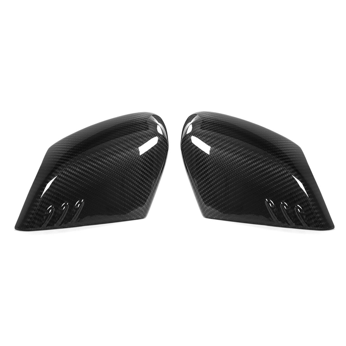2020-2025 Chevy Corvette IKON Gloss Black Mirror Cap Dry Carbon Fiber