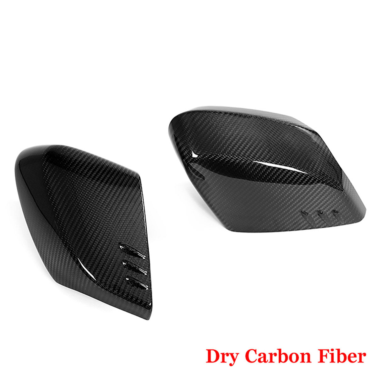 2020-2025 Chevy Corvette IKON Gloss Black Mirror Cap Dry Carbon Fiber
