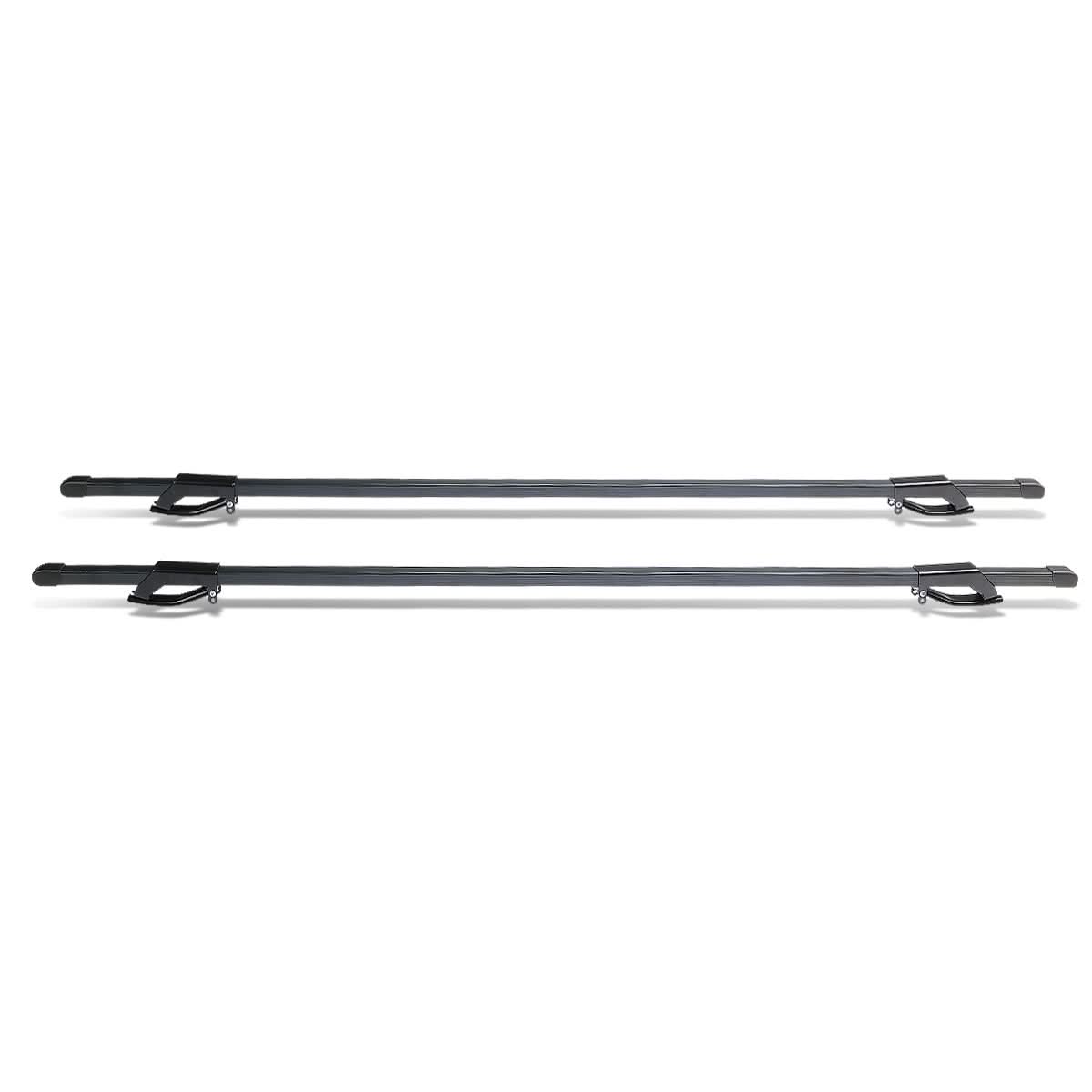 Universal 54" Black Aluminum Square Roof Rack Crossbar