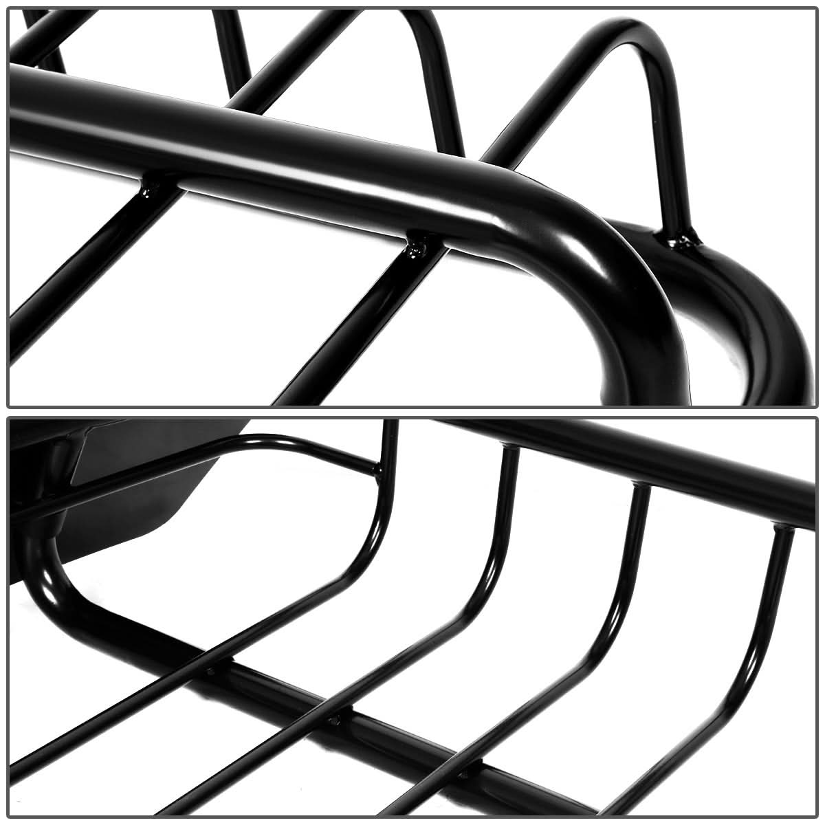 Universal 51" x 40" Steel Roof Rack Basket - Black