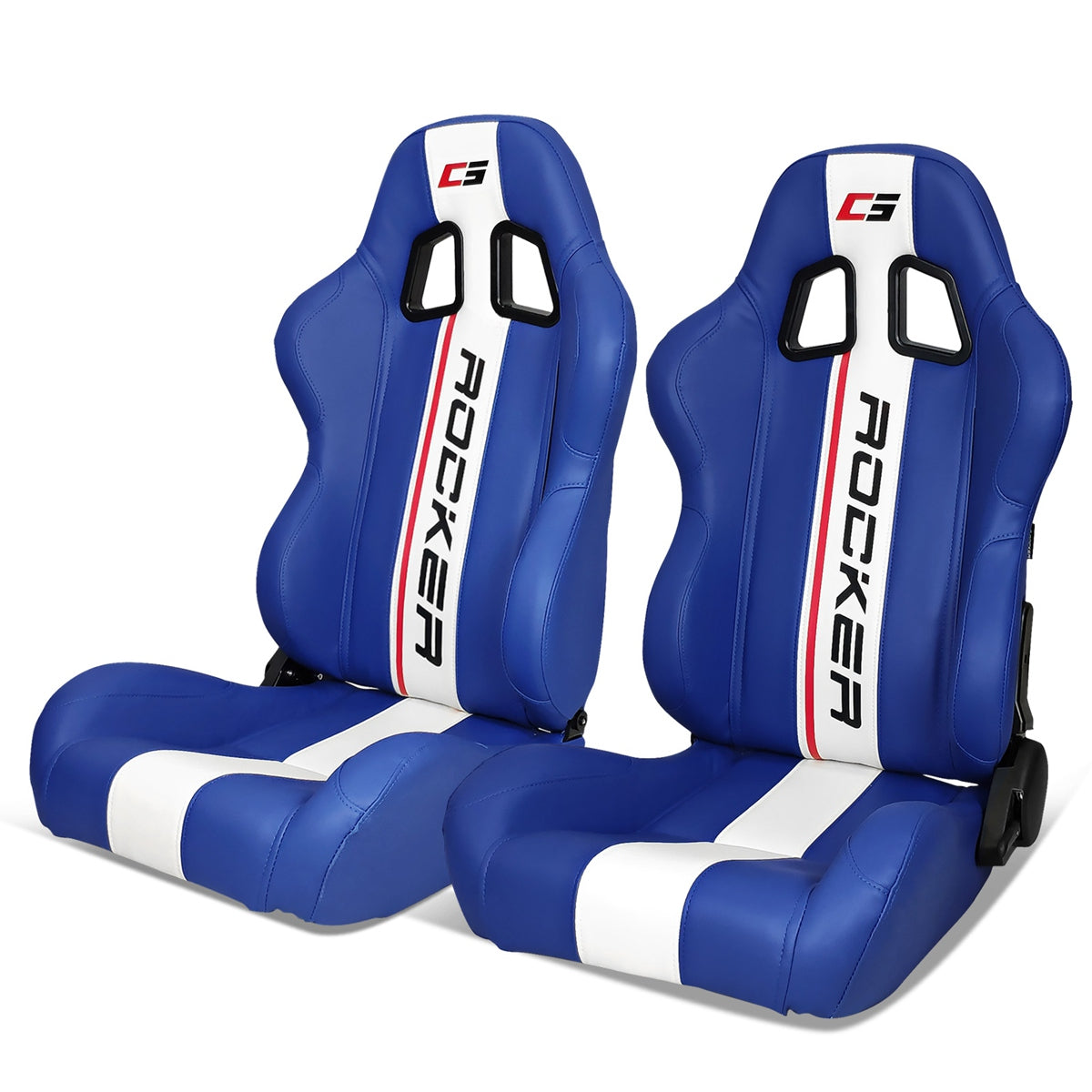 Universal Racing Seat Dual Slider PU Carbon Leather