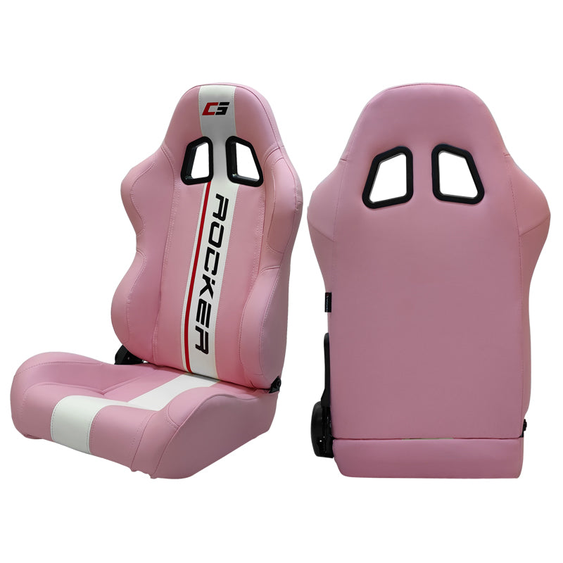 Universal Racing Seat Dual Slider PU Carbon Leather