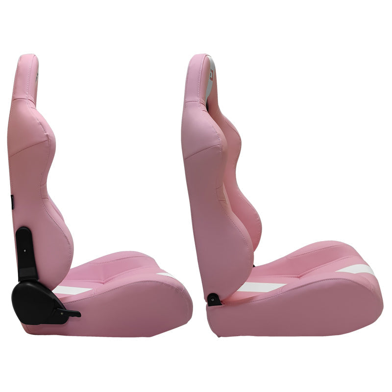 Universal Racing Seat Dual Slider PU Carbon Leather