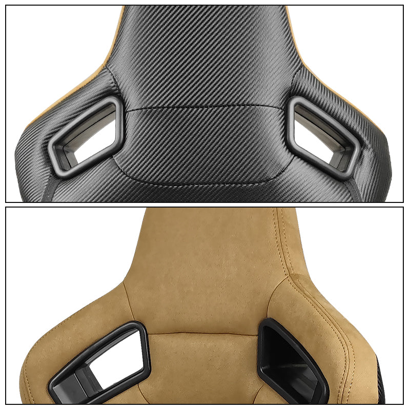 Universal Reclinable Left Driver Side Racing Seat Dual Slider