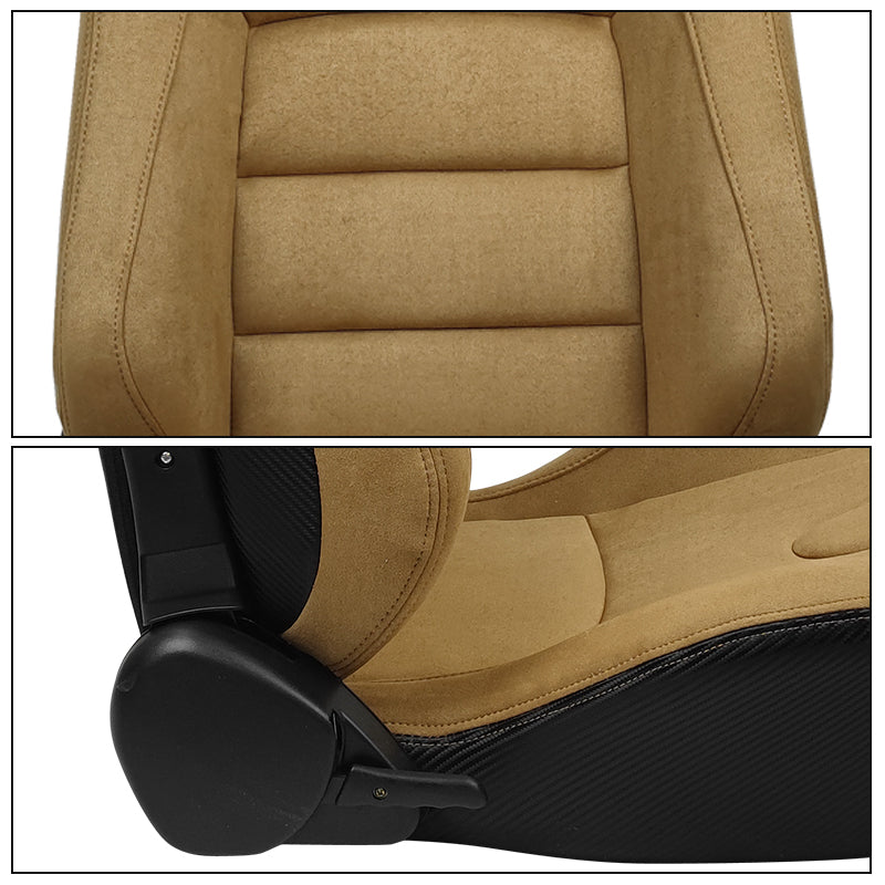 Universal Reclinable Right Passenger Side Racing Seat Dual Slider
