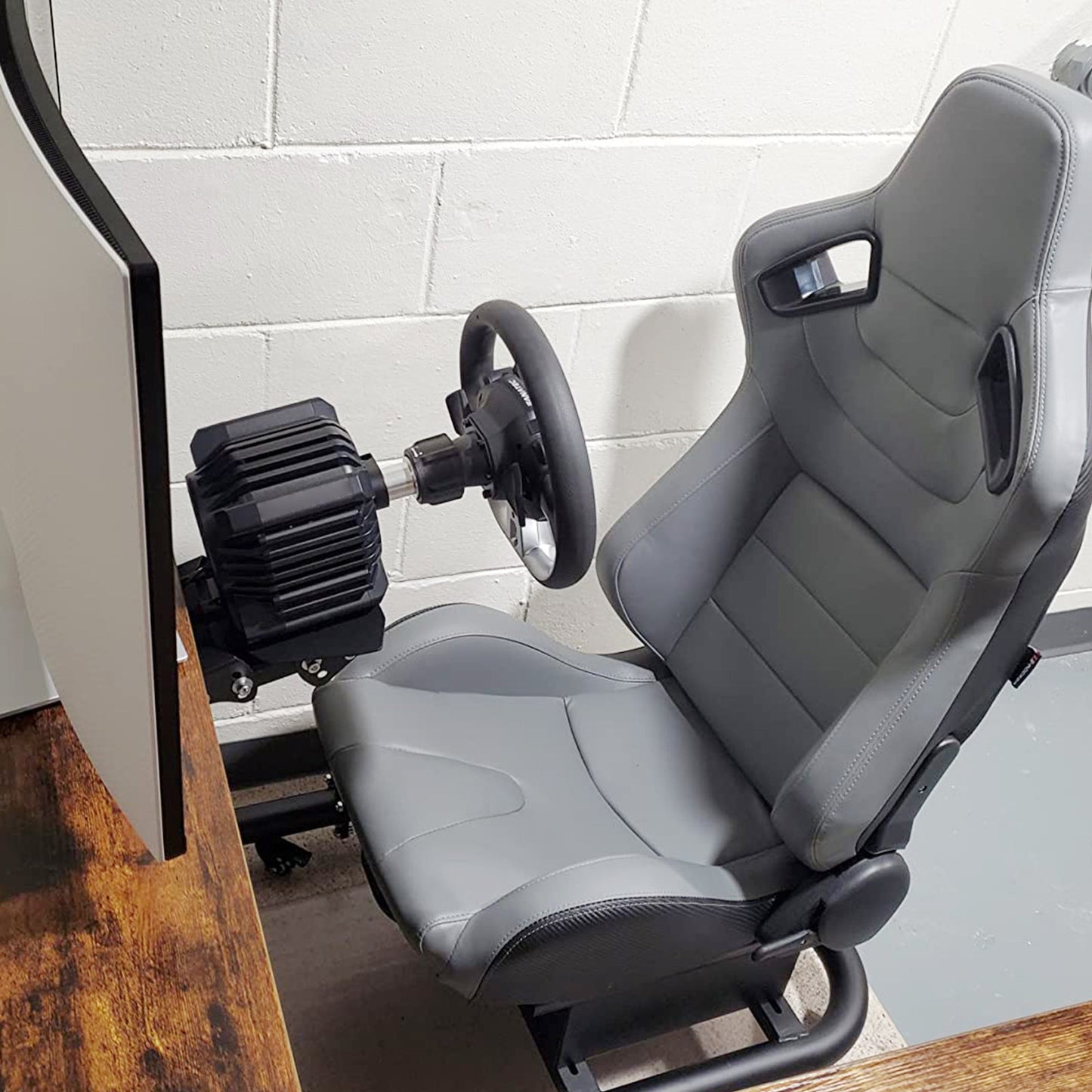 Universal Reclinable Left Driver Side Racing Seat Dual Slider