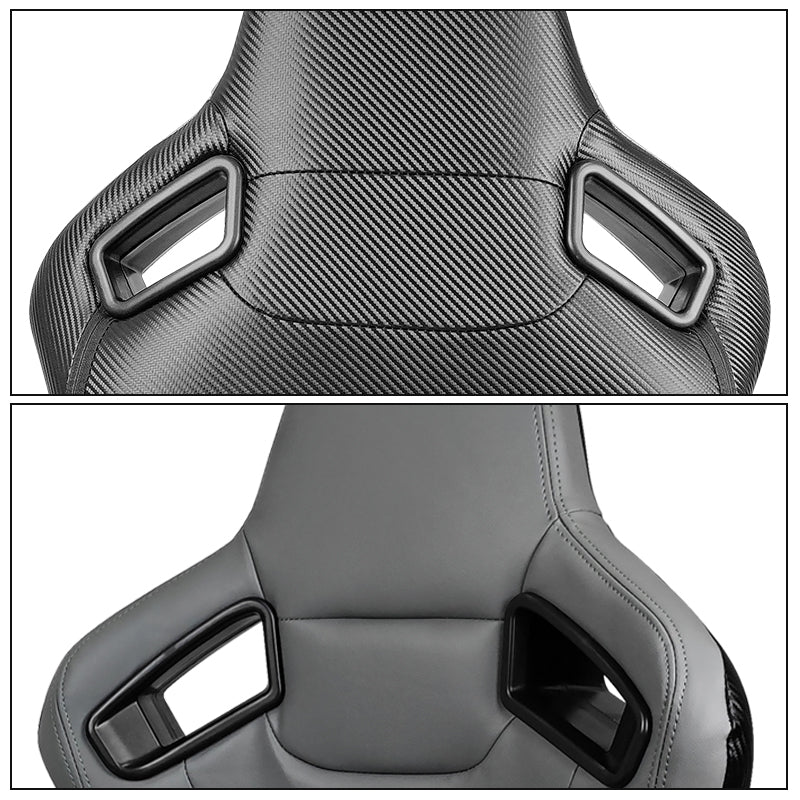 Universal Reclinable Left Driver Side Racing Seat Dual Slider