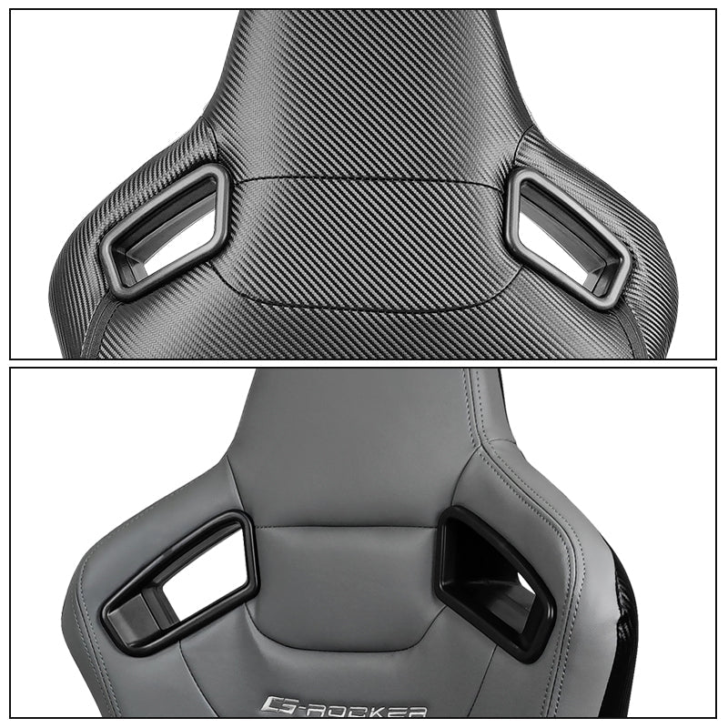 Universal Reclinable Right Passenger Side Racing Seat Dual Slider