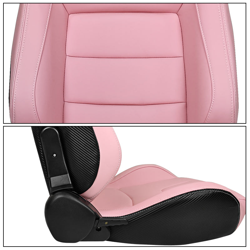 Universal Reclinable Right Passenger Side Racing Seat Dual Slider