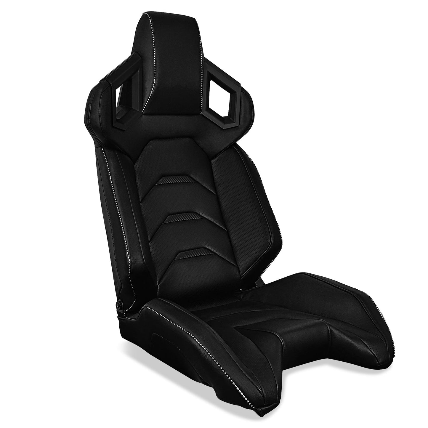 Universal Racing Seat Dual Slider PU Carbon Leather