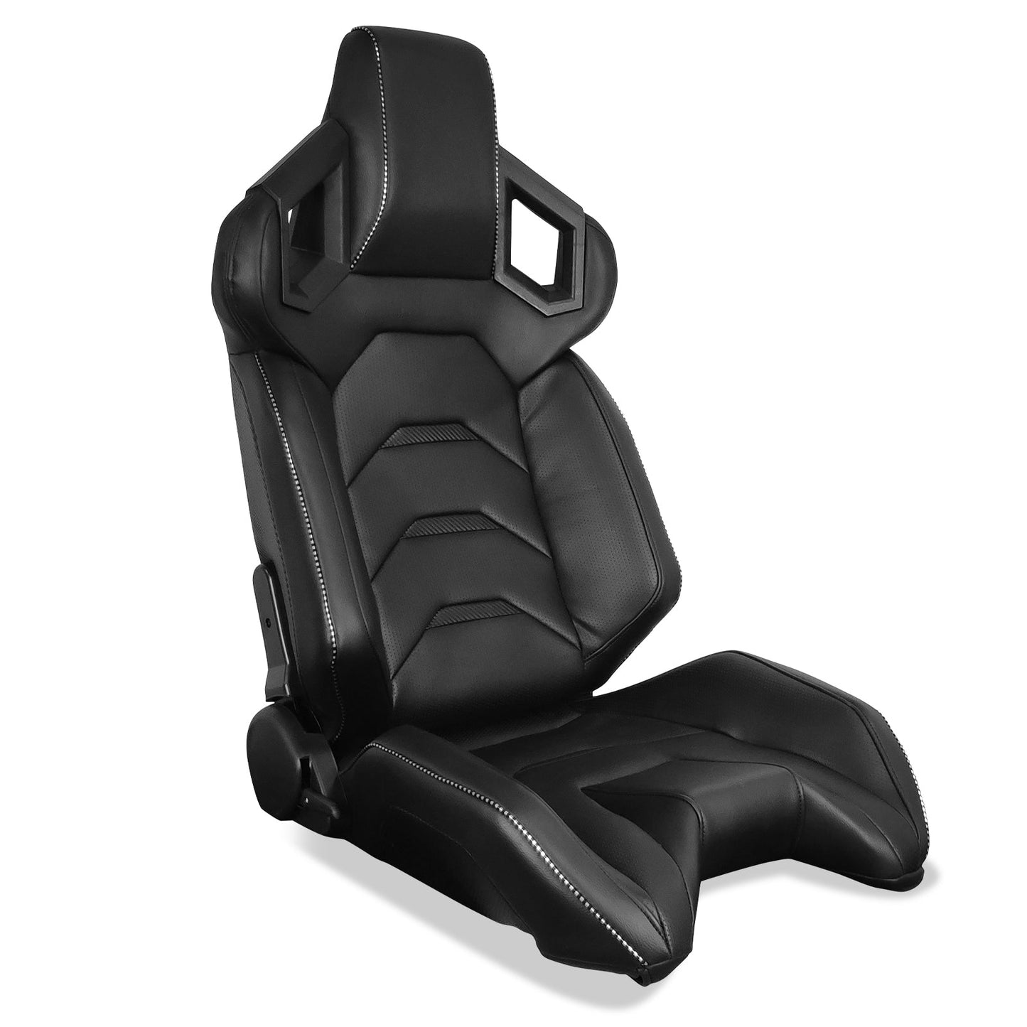 Universal Racing Seat Dual Slider PU Carbon Leather