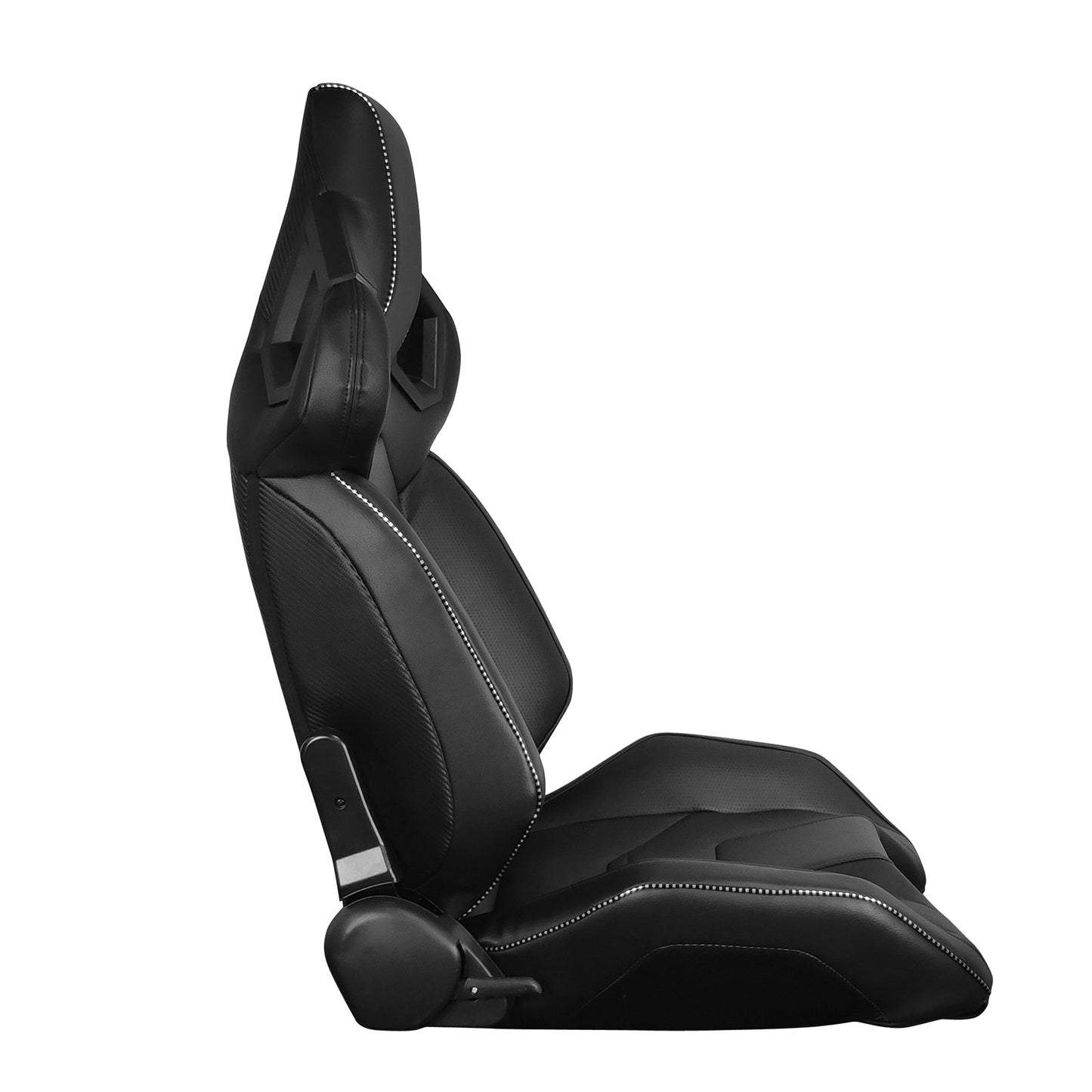 Universal Racing Seat Dual Slider PU Carbon Leather