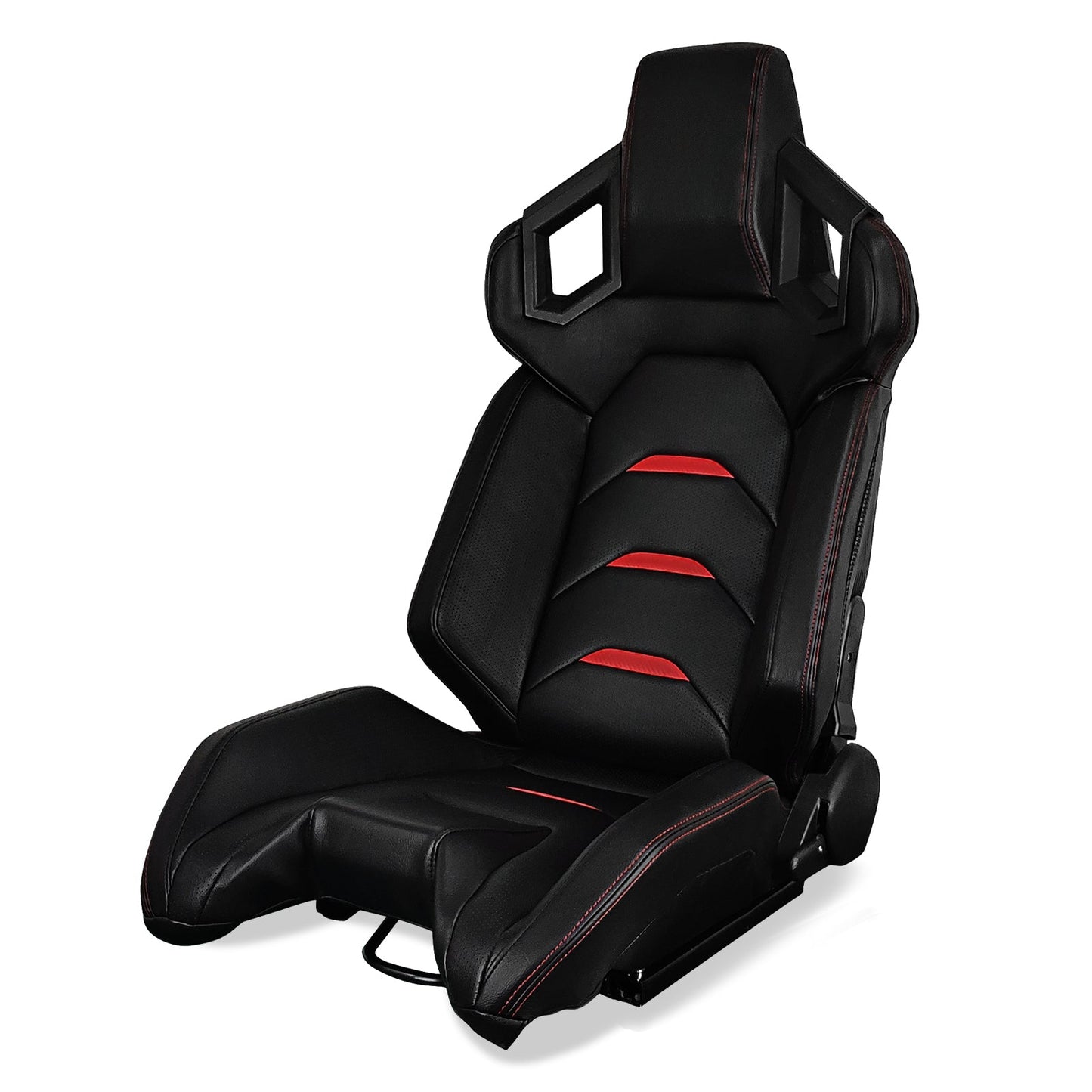 Universal Racing Seat Dual Slider PU Carbon Leather