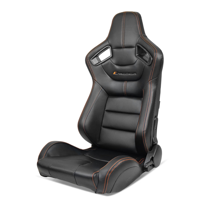 Universal Reclinable Left Driver Side Racing Seat Dual Slider