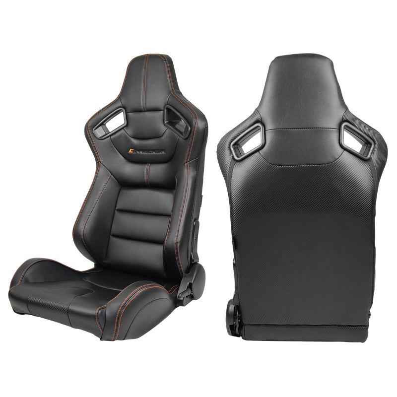 Universal Reclinable Left Driver Side Racing Seat Dual Slider