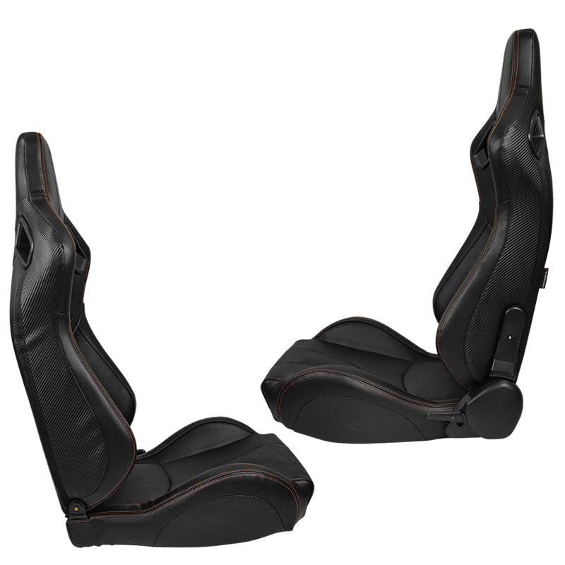Universal Reclinable Left Driver Side Racing Seat Dual Slider