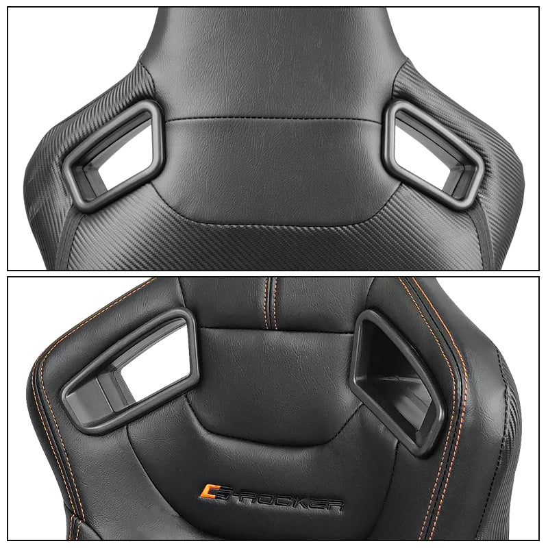 Universal Reclinable Left Driver Side Racing Seat Dual Slider