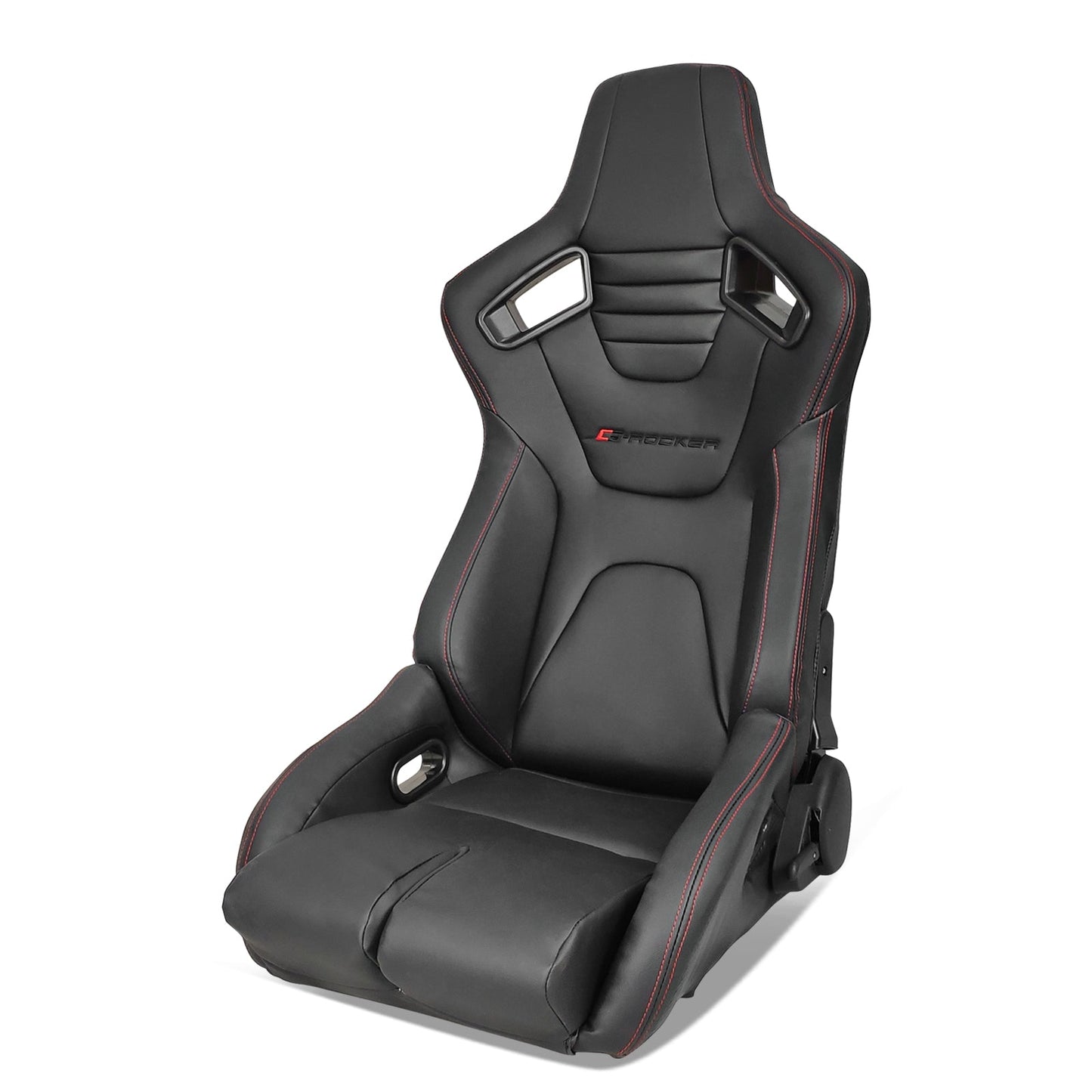 Universal Reclinable Bucket Racing Seat Dual Slider PU Carbon Leather