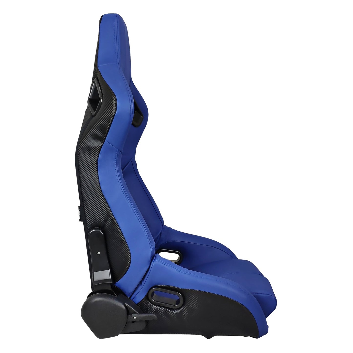 Universal Reclinable Bucket Racing Seat Dual Slider PU Carbon Leather