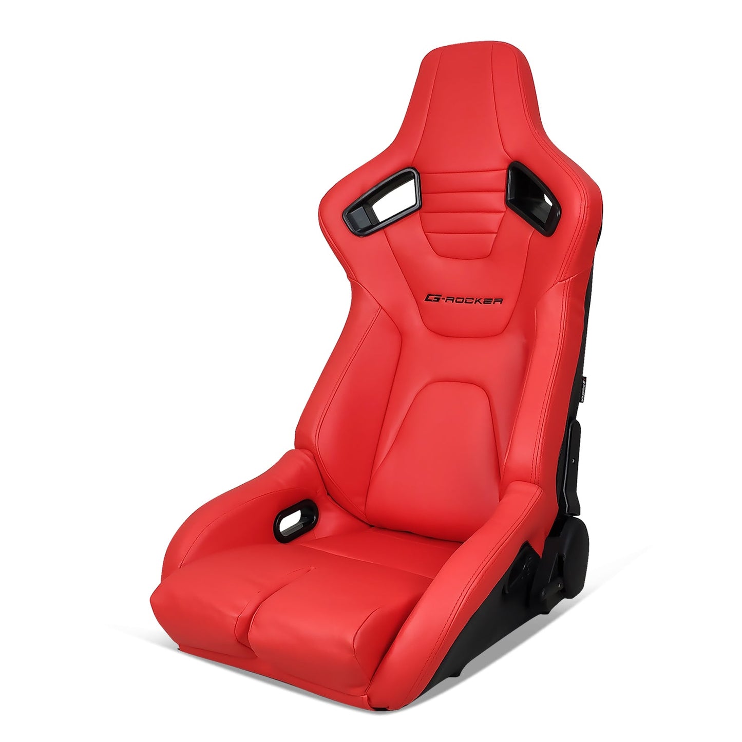 Universal Reclinable Bucket Racing Seat Dual Slider PU Carbon Leather