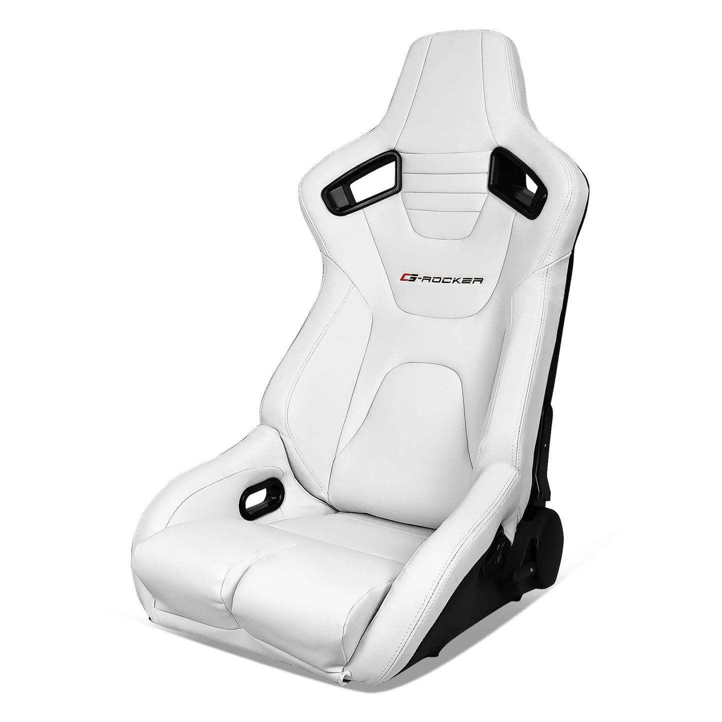 Universal Reclinable Bucket Racing Seat Dual Slider PU Carbon Leather