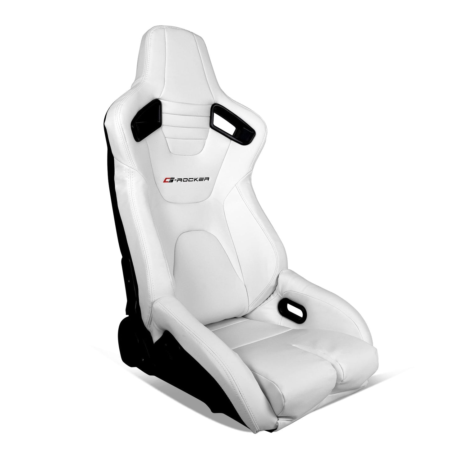 Universal Reclinable Bucket Racing Seat Dual Slider PU Carbon Leather