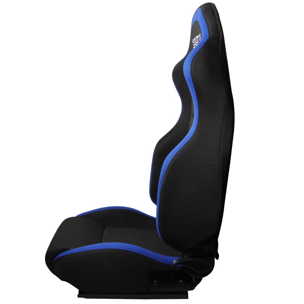 Universal JDM Style Black Blue Racing Seats Cloth